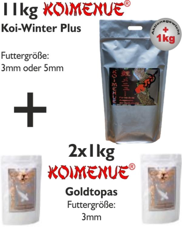 Winterpaket | Koi-Winter Plus & Goldtopas | 13 Kilogramm